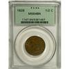 Image 1 : 1828 1/2 C 13 Stars MS64 Brown PCGS.