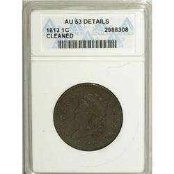 1813 1C AU53 Details ANACS S-292
