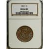 Image 1 : 1853 1C MS66 Brown NGC.