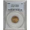 Image 1 : 1858 1C Large Letters MS64 PCGS.