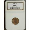 Image 1 : 1860 1C MS66 NGC. A Rounded Bust representative with t