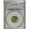 Image 5 : 1861 1C MS67 PCGS. Exceedingly lustrous with spot-free