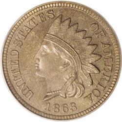 1863 1C PR65 PCGS.