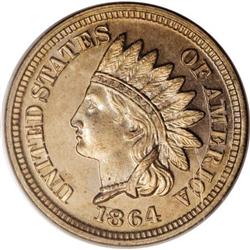 1864 1C Copper Nickel PR65 Cameo PCGS.