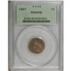 Image 1 : 1867 1C PR65 Red and Brown PCGS.