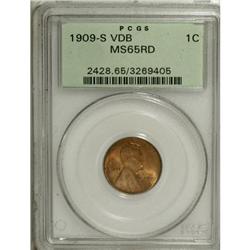 1909-S VDB 1C MS65 Red PCGS.