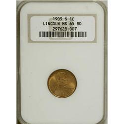 1909-S 1C MS65 Red NGC.