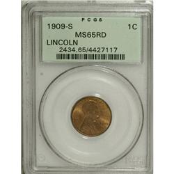 1909-S 1C MS65 Red PCGS.