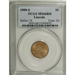 1909-S 1C MS66 Red PCGS.