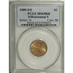 1909-S 1C S Over Horizontal S MS65 Red PCGS.