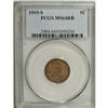 Image 1 : 1915-S 1C MS64 Red and Brown PCGS.