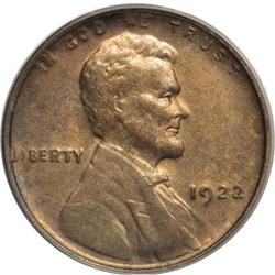 1922 No D 1C Strong Reverse MS62 Red and Brown