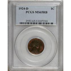 1924-D 1C MS65 Red and Brown PCGS.