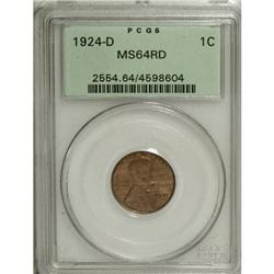1924-D 1C MS64 Red PCGS.