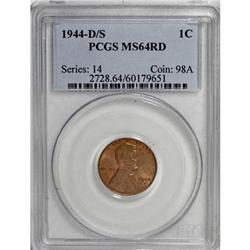 1944-D/S 1C MS64 Red PCGS.