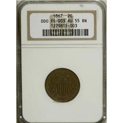1867 2C AU55 NGC.