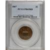 Image 1 : 1867 2C PR65 Red and Brown PCGS.