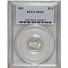 Image 1 : 1853 3CS MS65 PCGS.