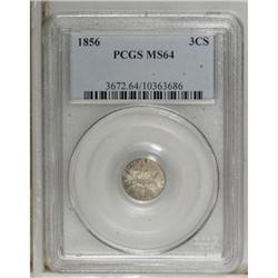 1856 3CS MS64 PCGS.