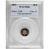 Image 3 : 1872 3CS PR66 PCGS.