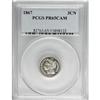 Image 1 : 1867 3CN PR65 Cameo PCGS.