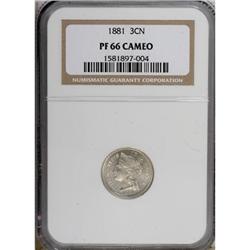 1881 3CN PR66 Cameo NGC.