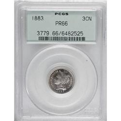 1883 3CN PR66 PCGS.
