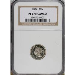 1884 3CN PR67 S Cameo NGC.