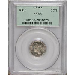 1886 3CN PR66 PCGS.