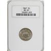 Image 1 : 1867 5C No Rays MS65 NGC.