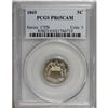 Image 1 : 1869 5C PR65 Cameo PCGS.