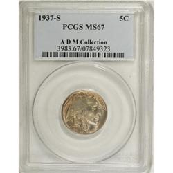 1937-S 5C MS67 PCGS.