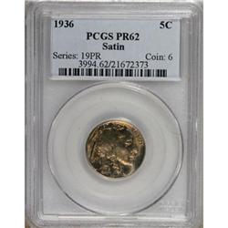 1936 5C Type One--Satin Finish PR62 PCGS.