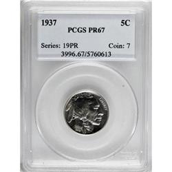 1937 5C PR67 PCGS.
