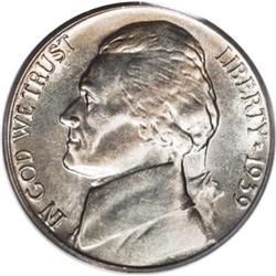 1939-S 5C Reverse of 1940 MS66 Full Steps PCGS. Not on