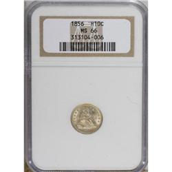 1856 H10C MS66 NGC.