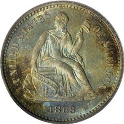 1863 H10C MS67 PCGS.