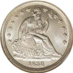 1838 10C Large Stars MS67 NGC.