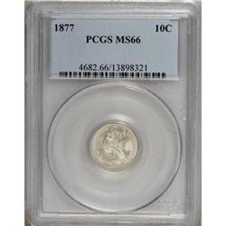 1877 10C MS66 PCGS.