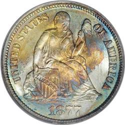 1877 10C MS67 PCGS.