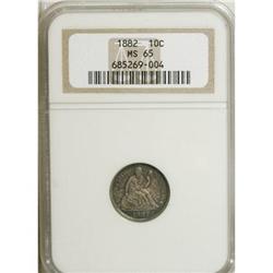 1882 10C MS65 NGC.