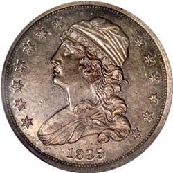 1835 25C --Graffiti--ANACS. PR60 Details.