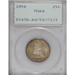 1856 25C MS64 PCGS.