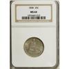 Image 1 : 1858 25C MS64 NGC.