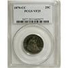 Image 1 : 1870-CC 25C VF25 PCGS.