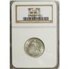 Image 1 : 1877 25C MS65 NGC.