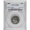 Image 1 : 1864 25C PR63 PCGS.