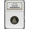 Image 1 : 1867 25C PR64 Cameo NGC.