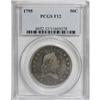 Image 1 : 1795 50C 2 Leaves Fine 12 PCGS.