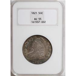 1821 50C AU55 NGC.